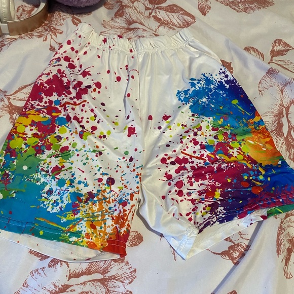 Burst of color baggy shorts - Picture 1 of 1